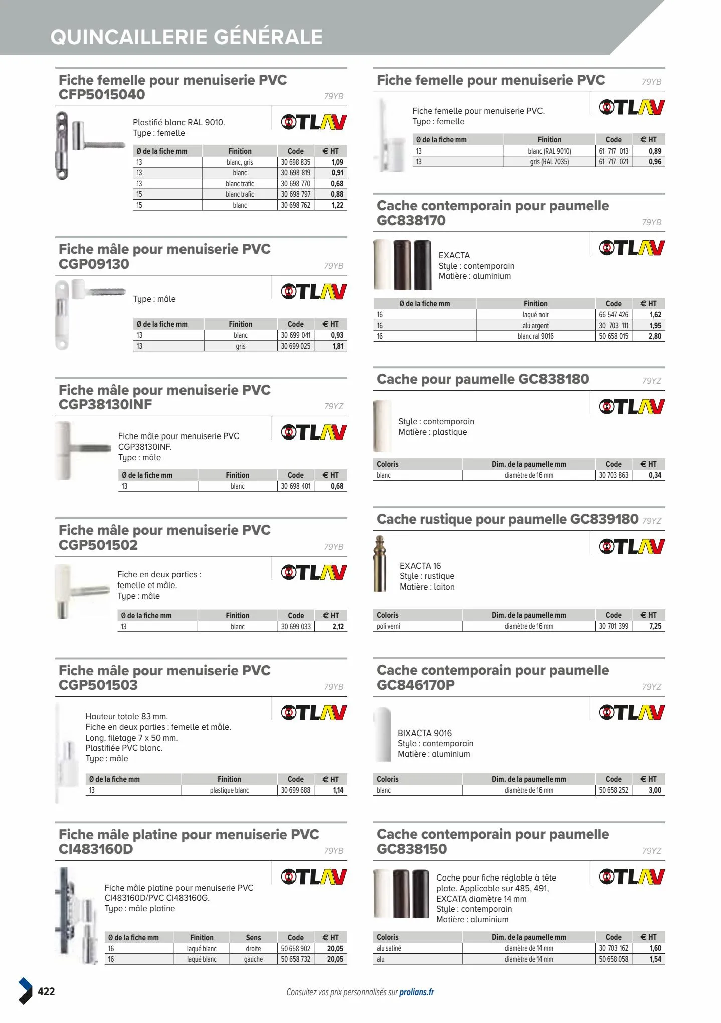 Catalogue Catalogue Prolians, page 00424