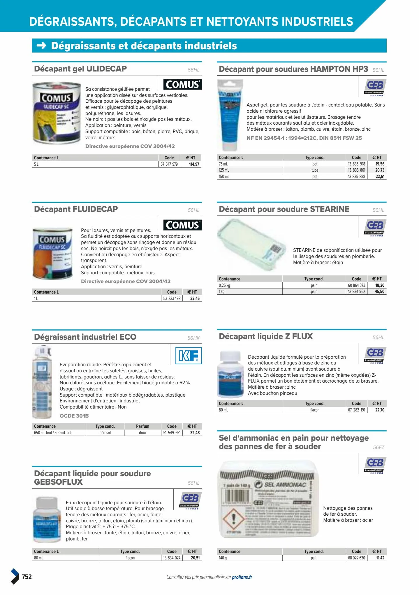 Catalogue Catalogue Prolians, page 00754