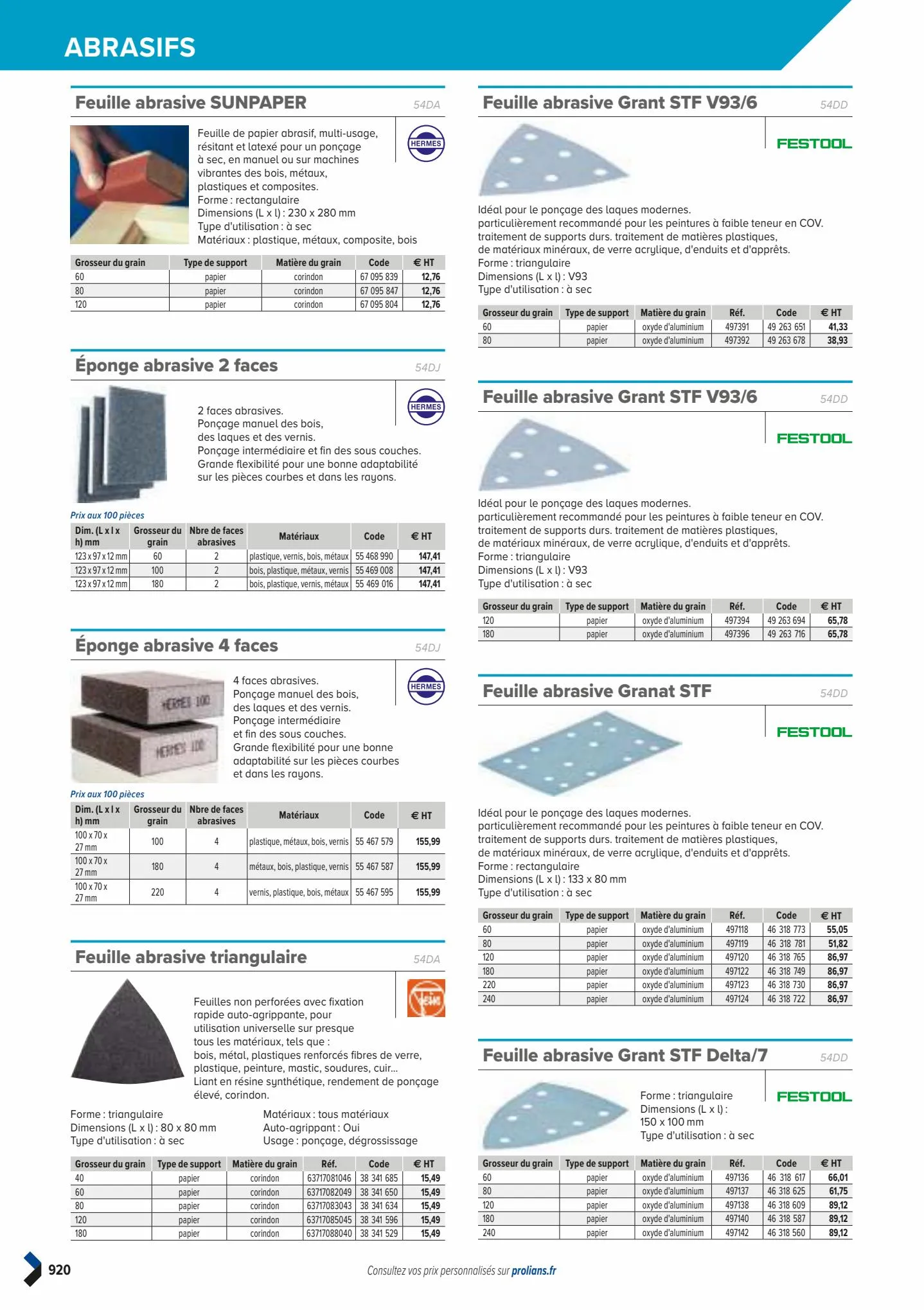 Catalogue Catalogue Prolians, page 00922