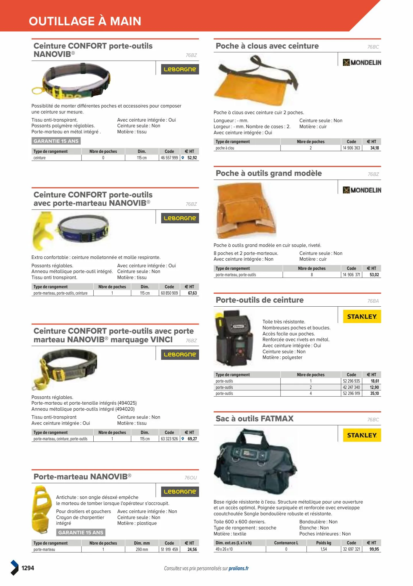 Catalogue Catalogue Prolians, page 01296
