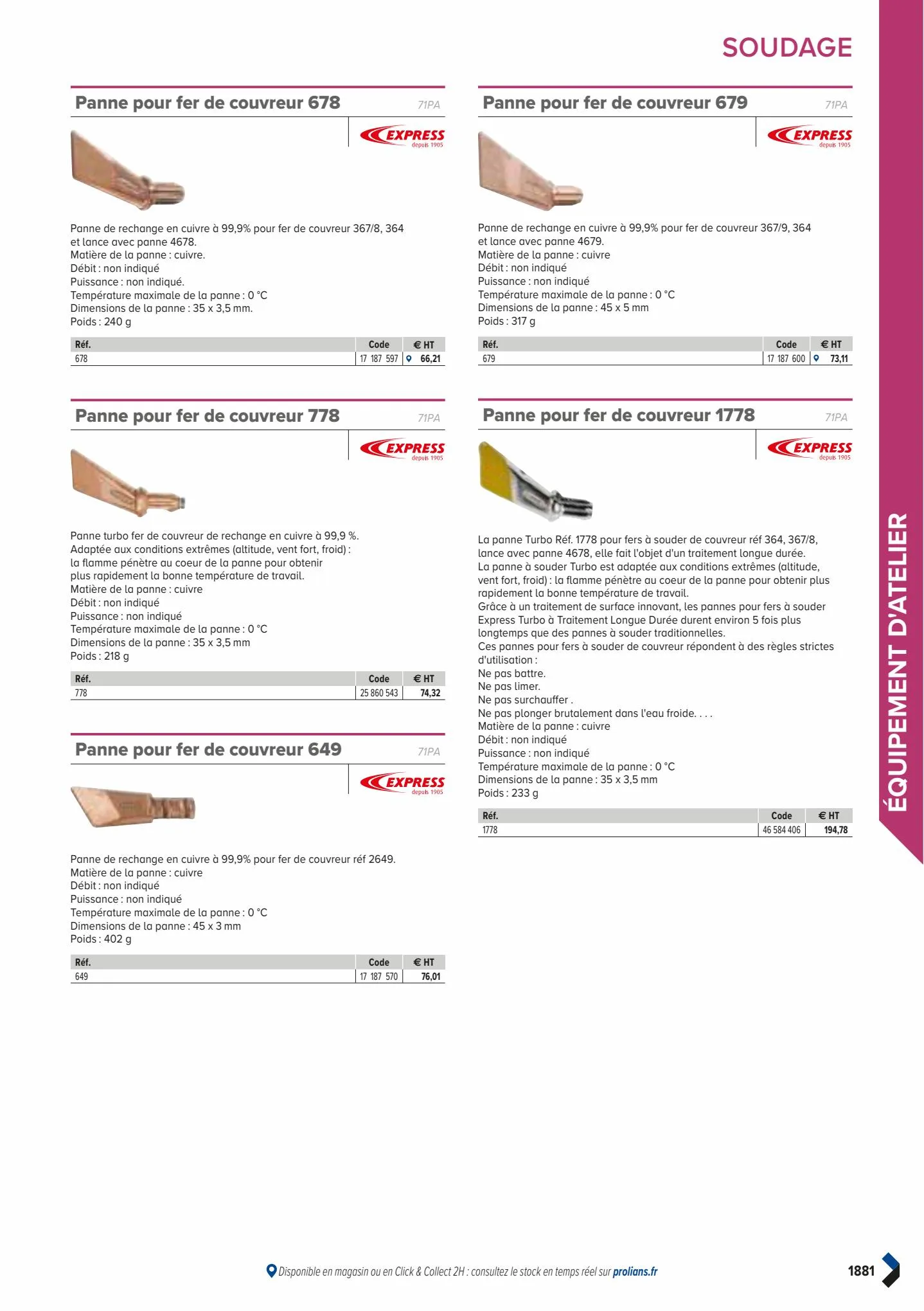 Catalogue Catalogue Prolians, page 01883