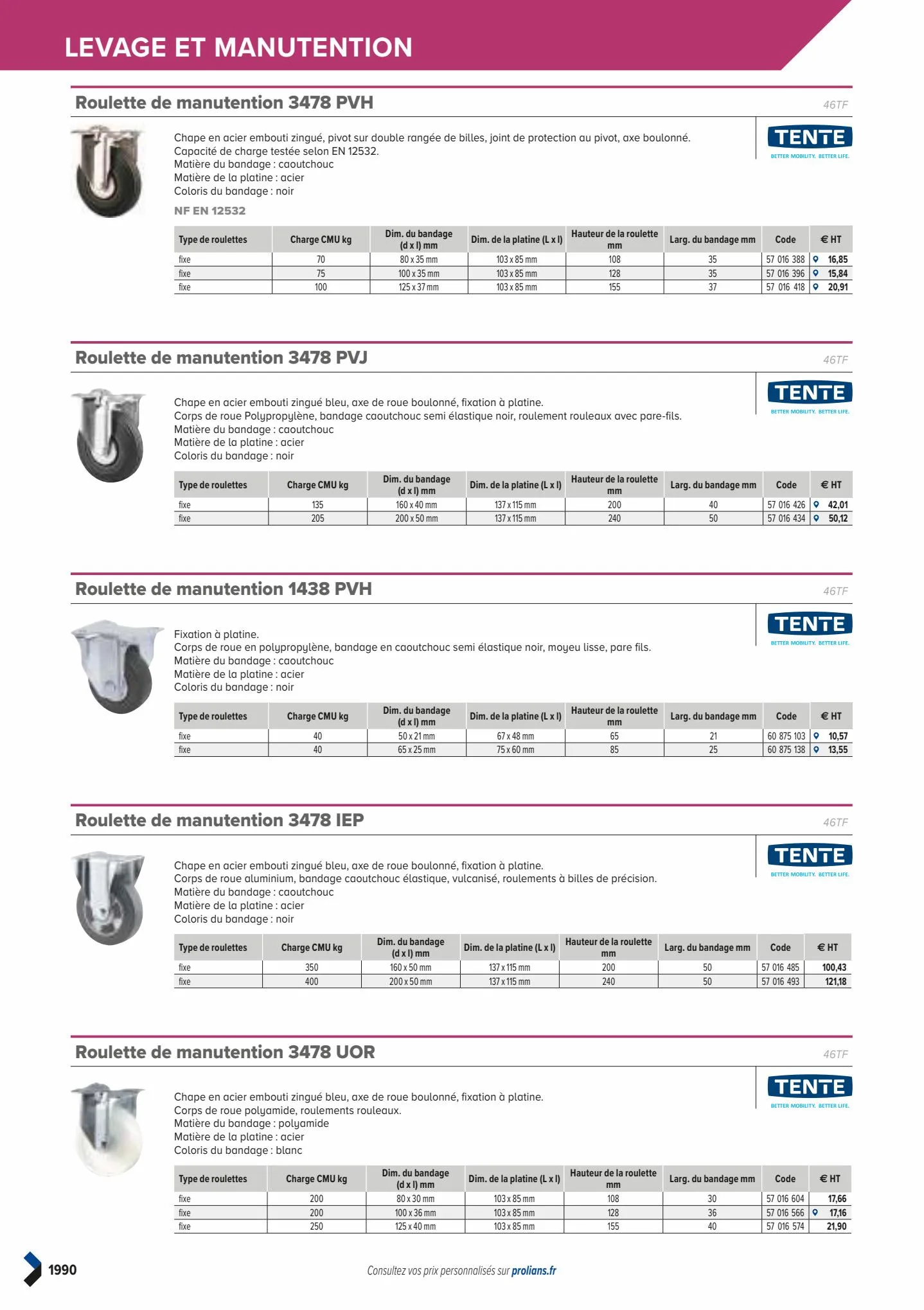 Catalogue Catalogue Prolians, page 01992