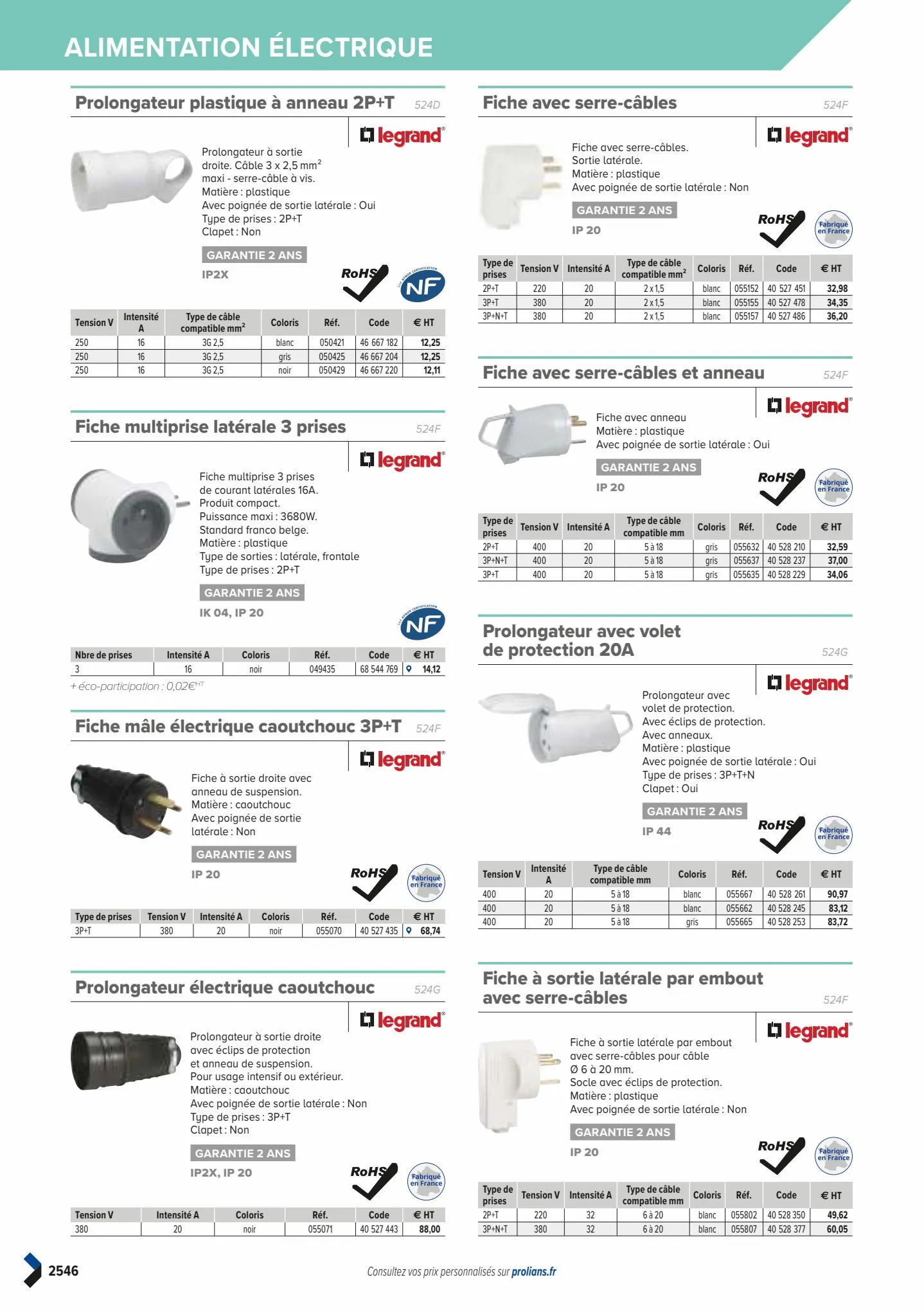 Catalogue Catalogue Prolians, page 02548