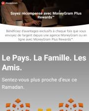 Promos de Services à Paris | MoneyGram Plus Rewards sur MoneyGram | 14/03/2023 - 14/05/2023