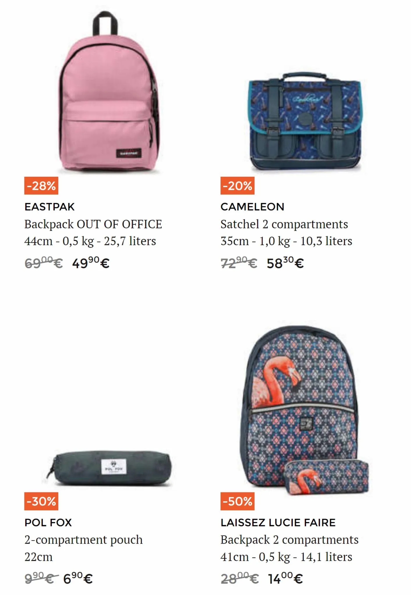 Catalogue Stock Sale Schoolbags, page 00004