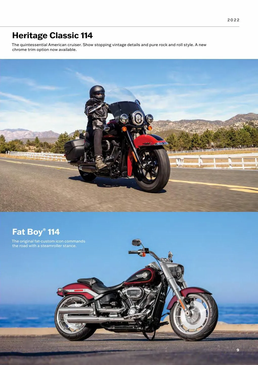 Catalogue HARLEY-DAVIDSON 2022 Motorcycles, page 00009