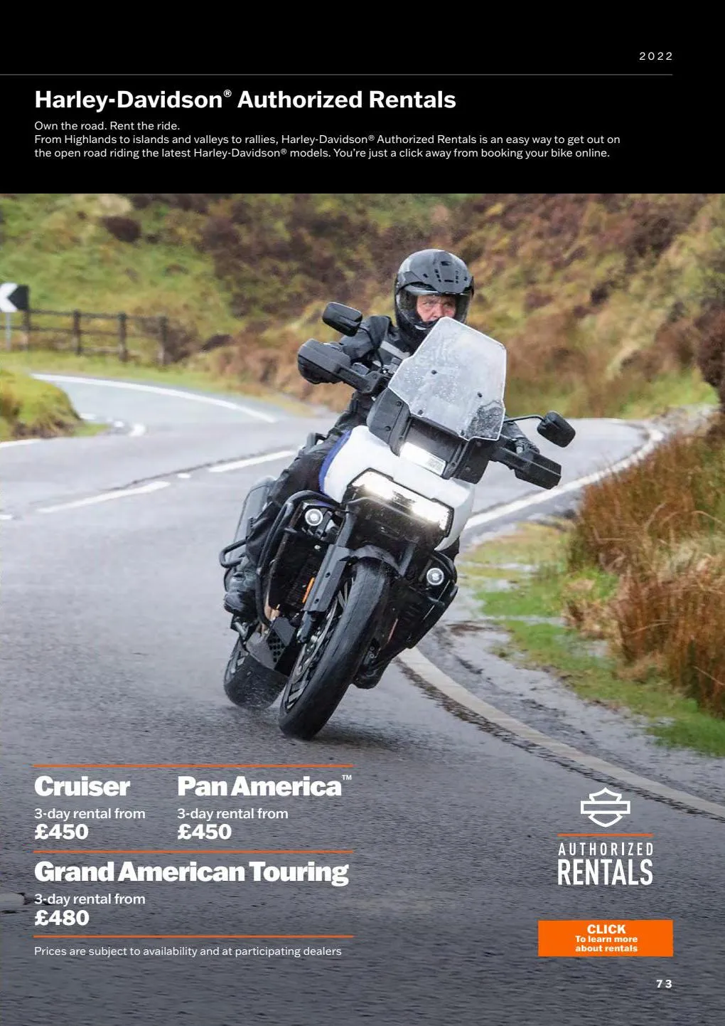 Catalogue HARLEY-DAVIDSON 2022 Motorcycles, page 00073