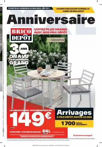 Catalogue Brico Dépôt à Paris | Anniversaire | 25/05/2023 - 08/06/2023