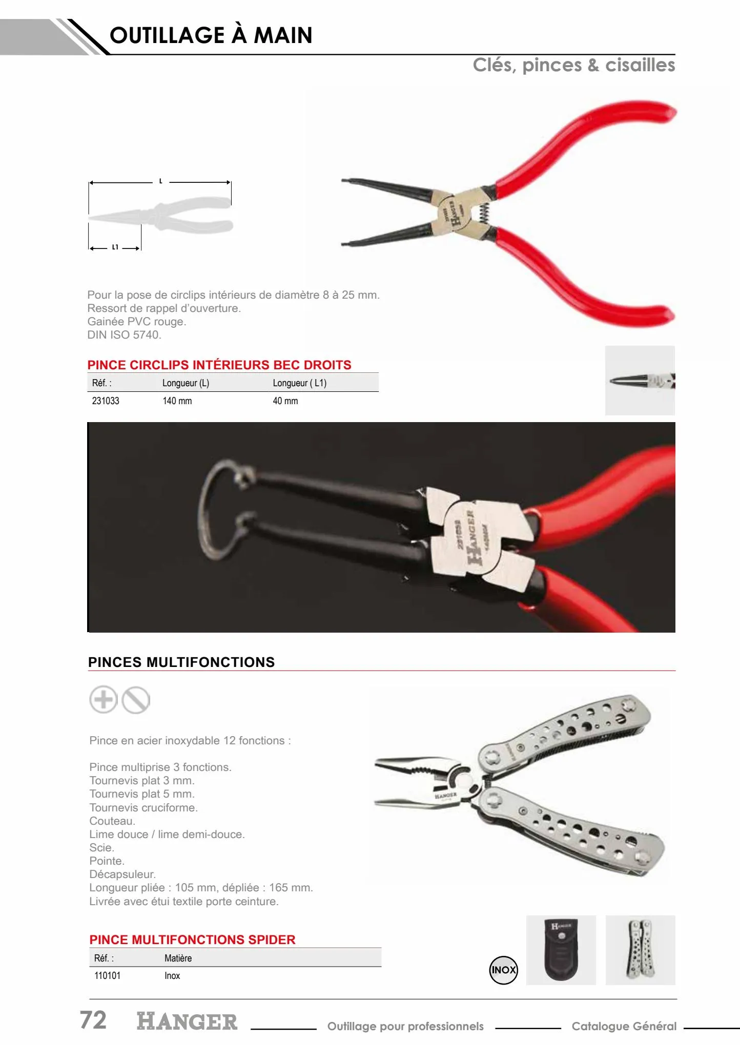 Catalogue Hanger Outillage professionnel, page 00082