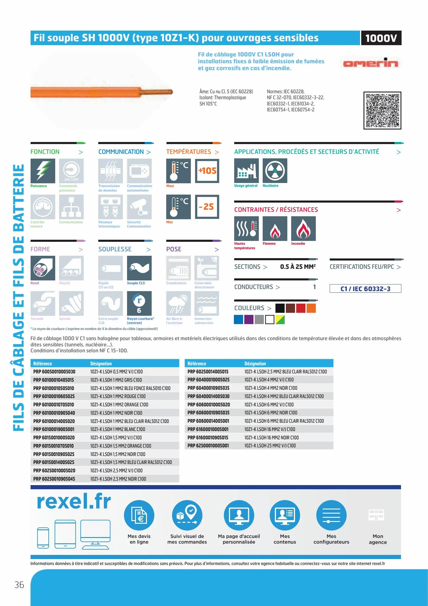 Catalogue Guide de Choix Fils et Câbles, page 00038