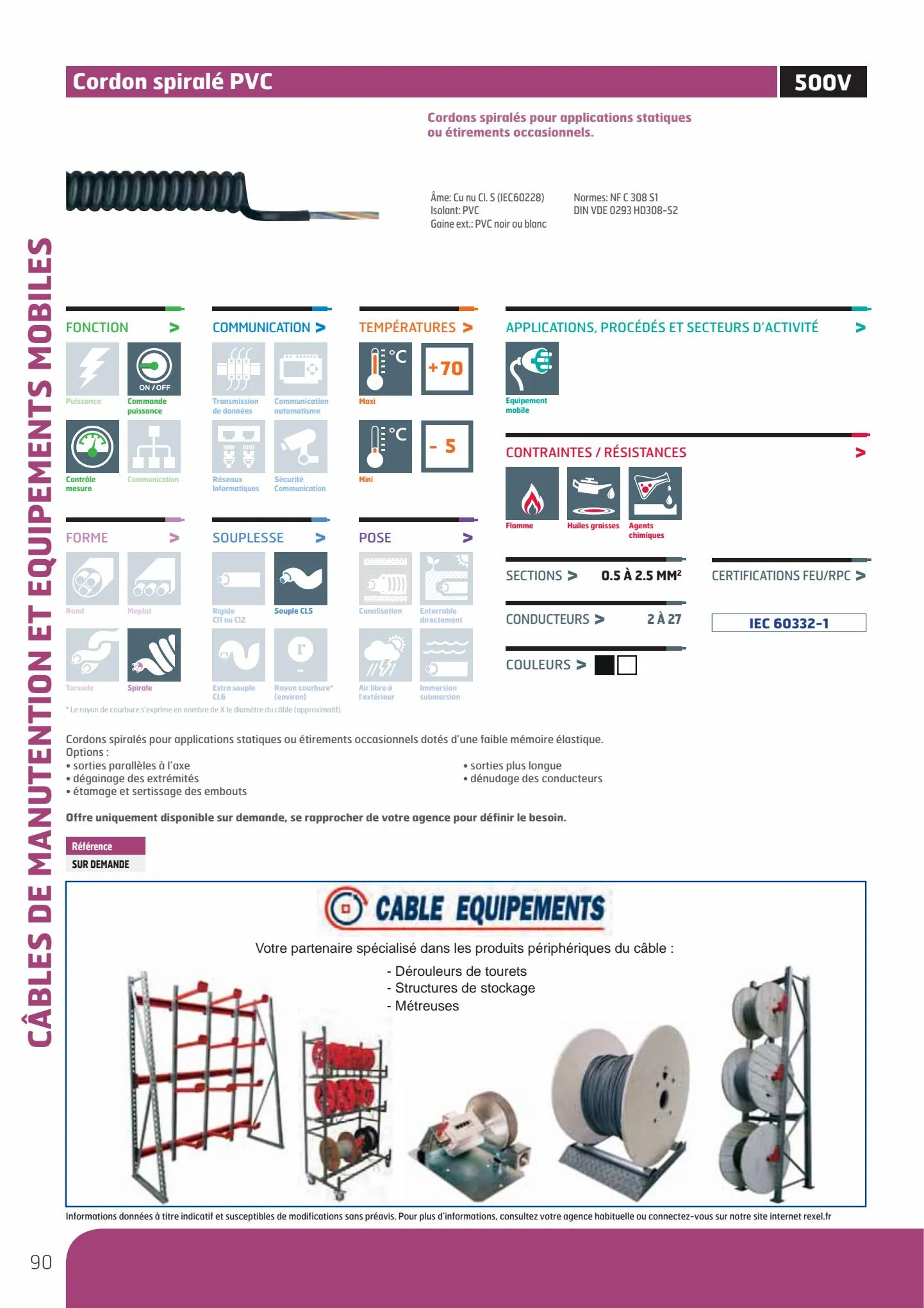 Catalogue Guide de Choix Fils et Câbles, page 00092