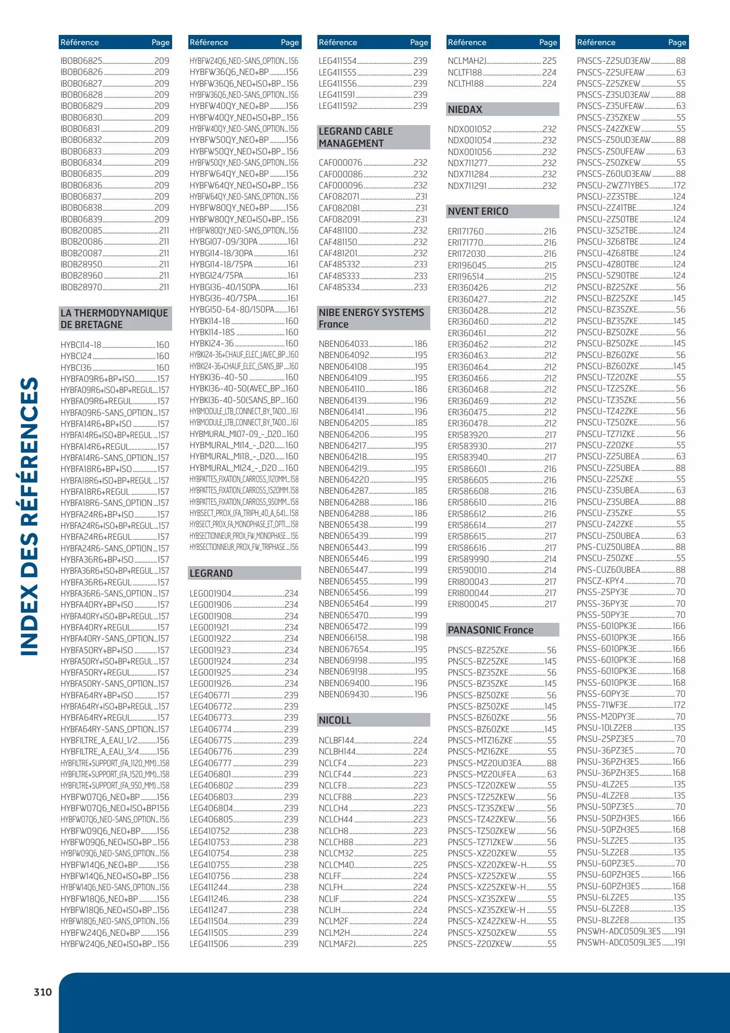 Catalogue Guide de la Pompe à Chaleur 2023, page 00312