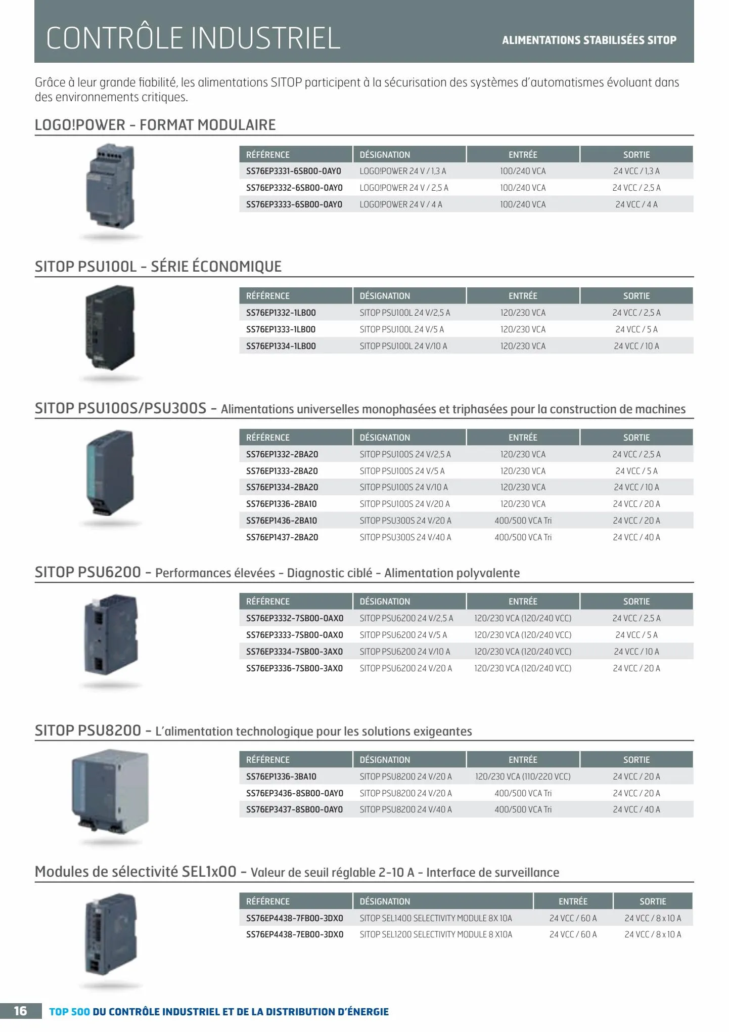 Catalogue TOP 500 siemens, page 00016