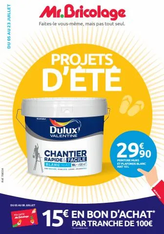 PROJETS D'ÉTÉ