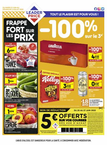Catalogue Leader Price à Dieppe | -100% sur le 3e | 21/06/2022 - 03/07/2022