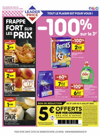 Catalogue Leader Price à Rouen | -100% sur le 3e | 28/06/2022 - 10/07/2022