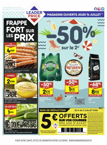 Catalogue Leader Price à Rouen | -50% sur le 2e | 05/07/2022 - 17/07/2022