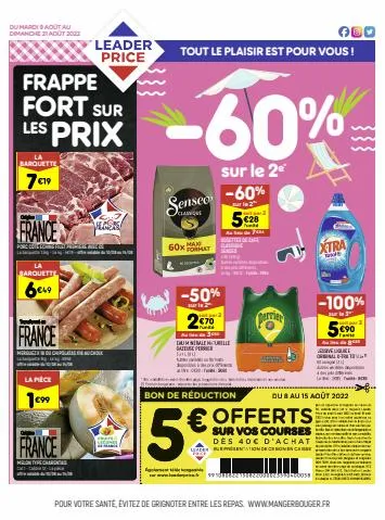 -60% sur le 2é