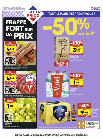 Catalogue Leader Price à Beauvais | -50% sur le 2e | 13/09/2022 - 25/09/2022