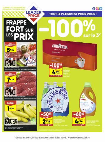 Catalogue Leader Price à Caen | -100% sur le 3e | 20/09/2022 - 02/10/2022