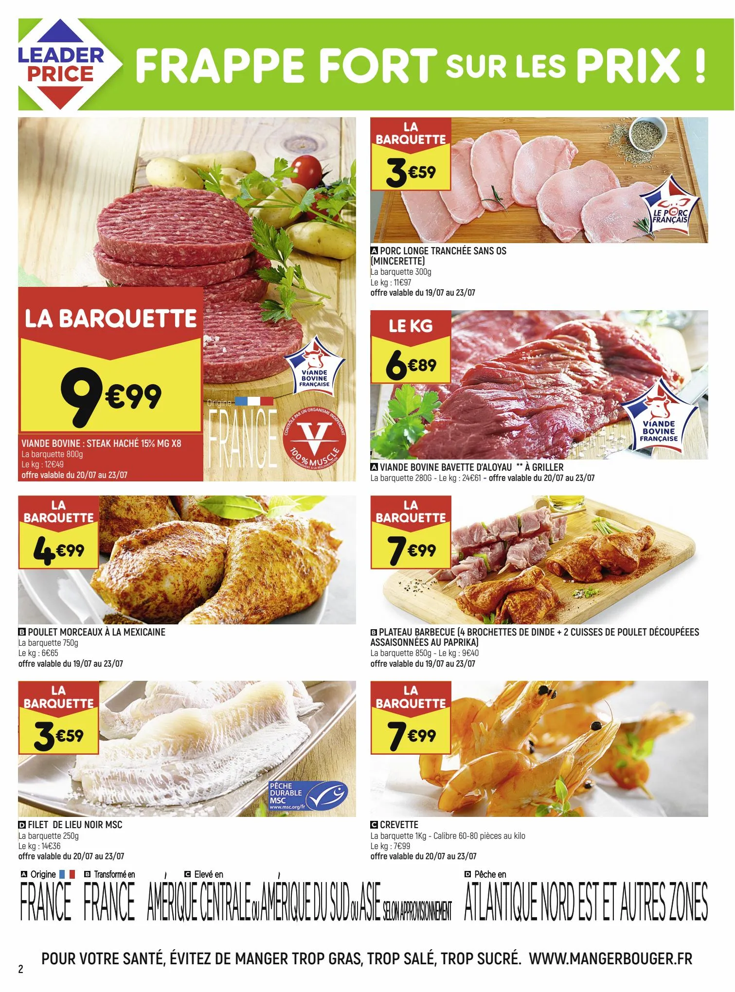 Catalogue Frappe fort sur les prix, page 00002