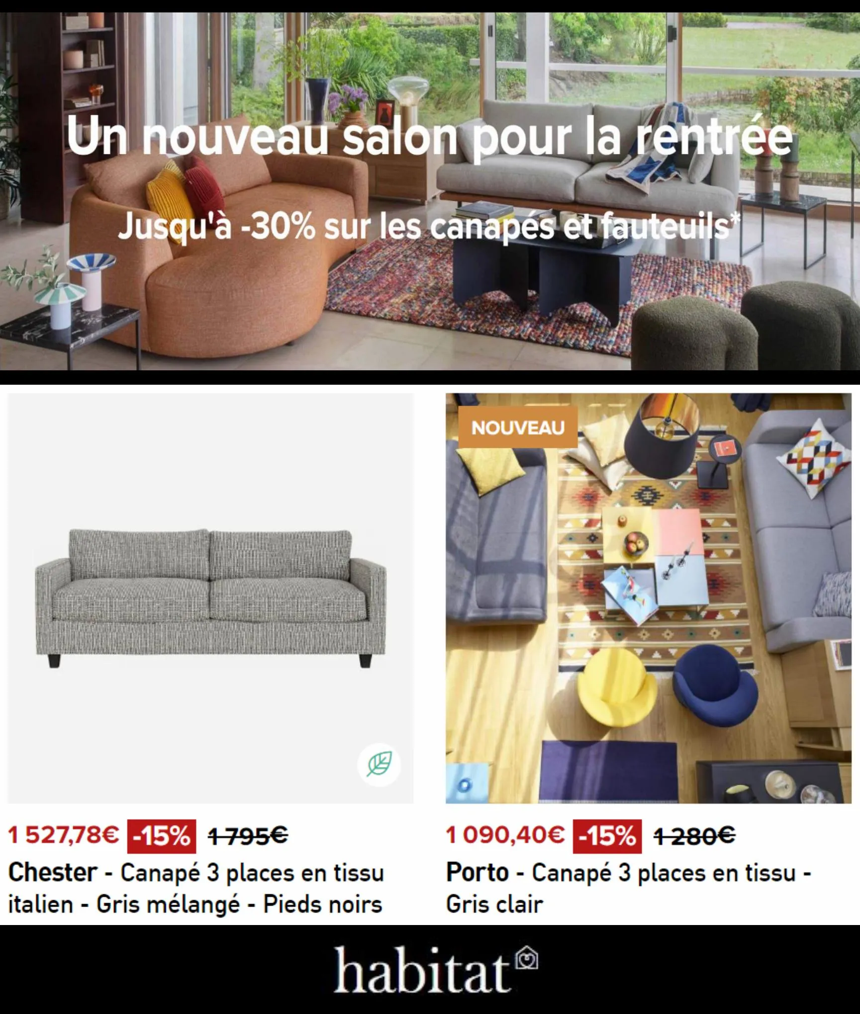 Catalogue Jusqu'à -30% sur les Canapés et Fauteuils*, page 00006