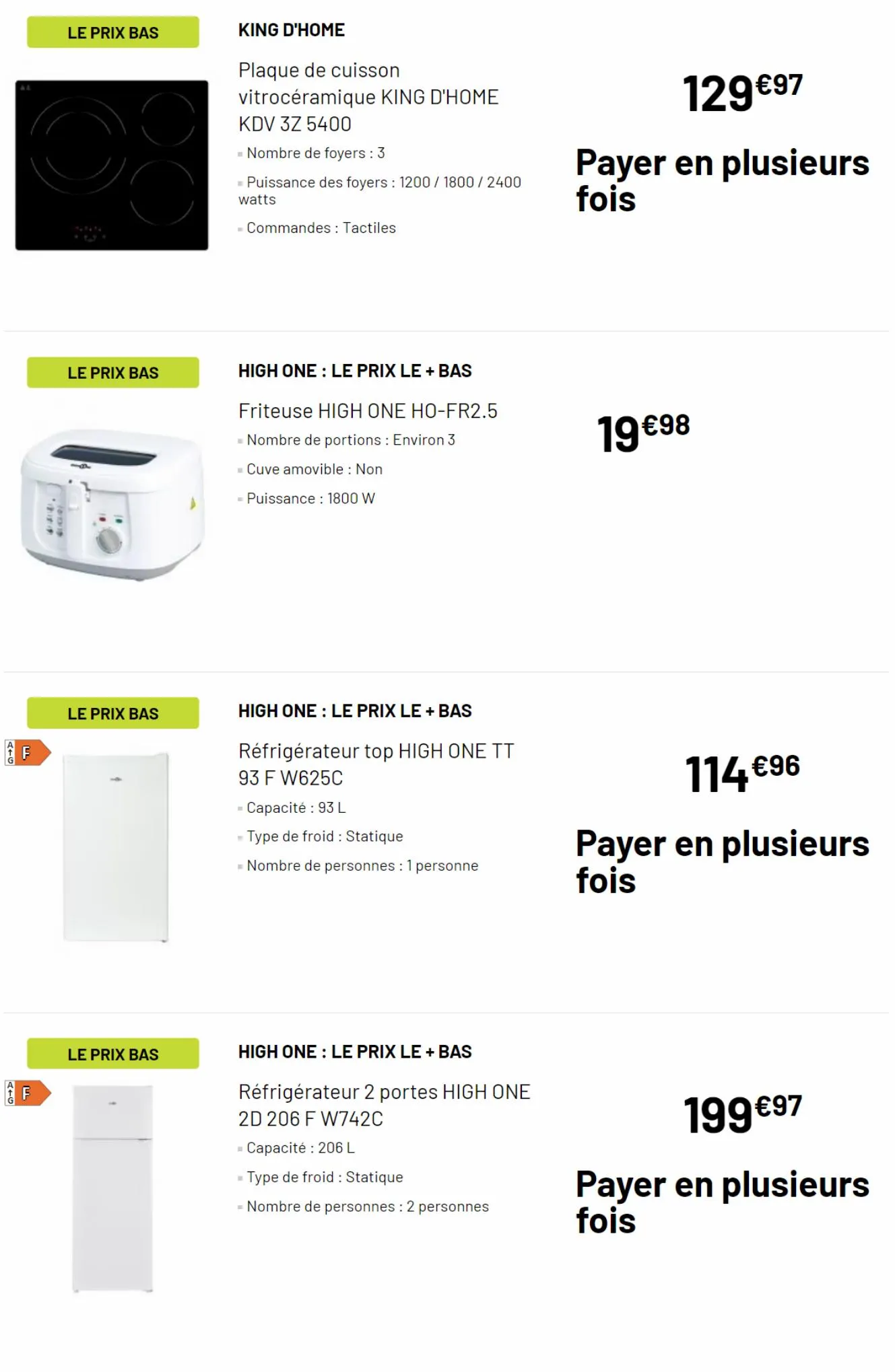 Catalogue LES PRIX BAS Electro Dépôt, page 00004