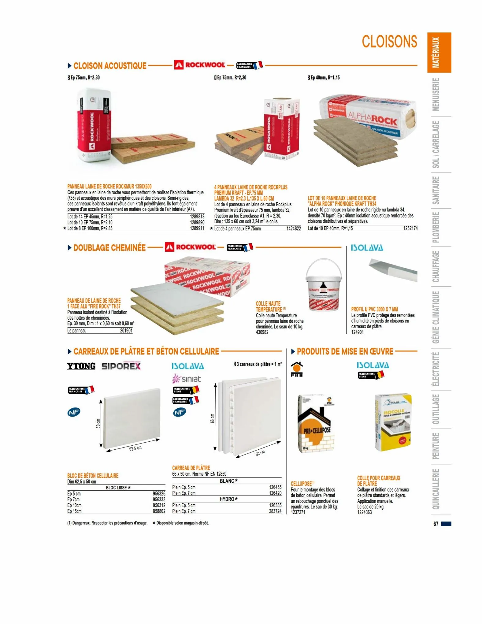 Catalogue Guide produits 2023 Bricoman, page 00067