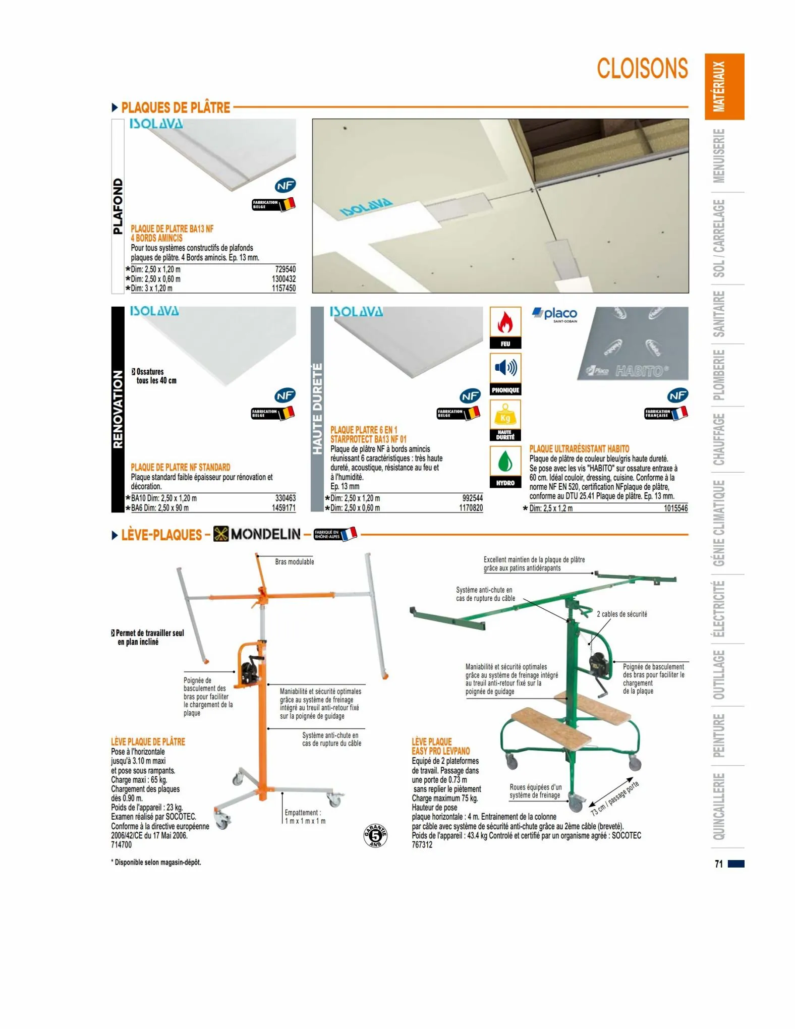 Catalogue Guide produits 2023 Bricoman, page 00071