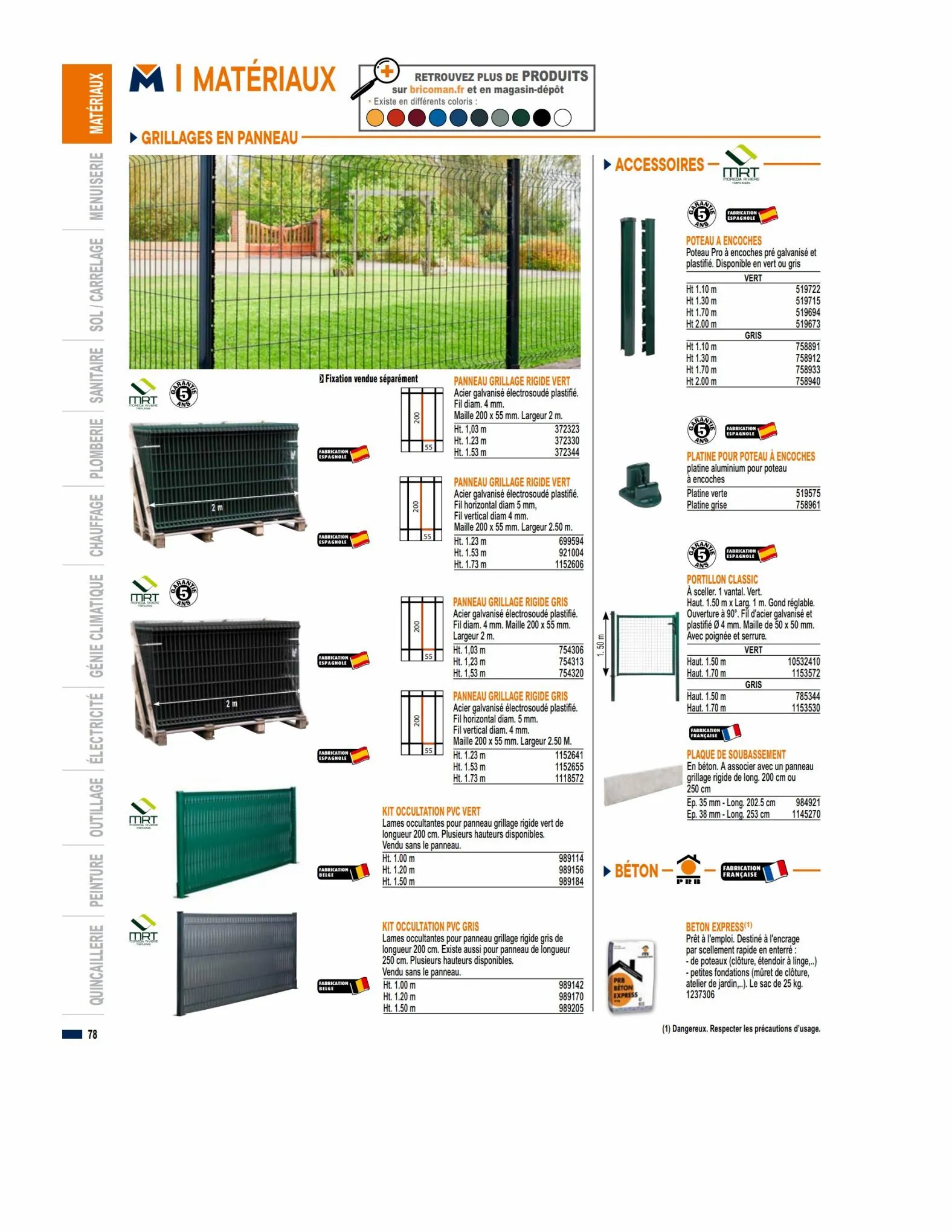 Catalogue Guide produits 2023 Bricoman, page 00078