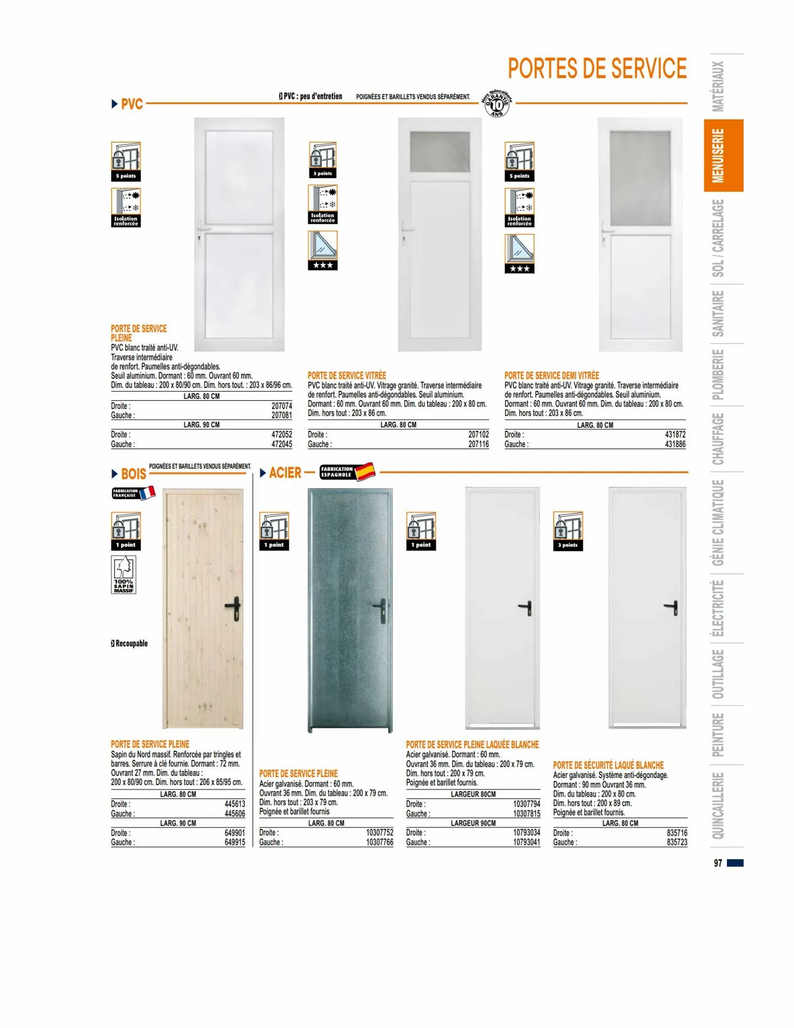 Catalogue Guide produits 2023 Bricoman, page 00097