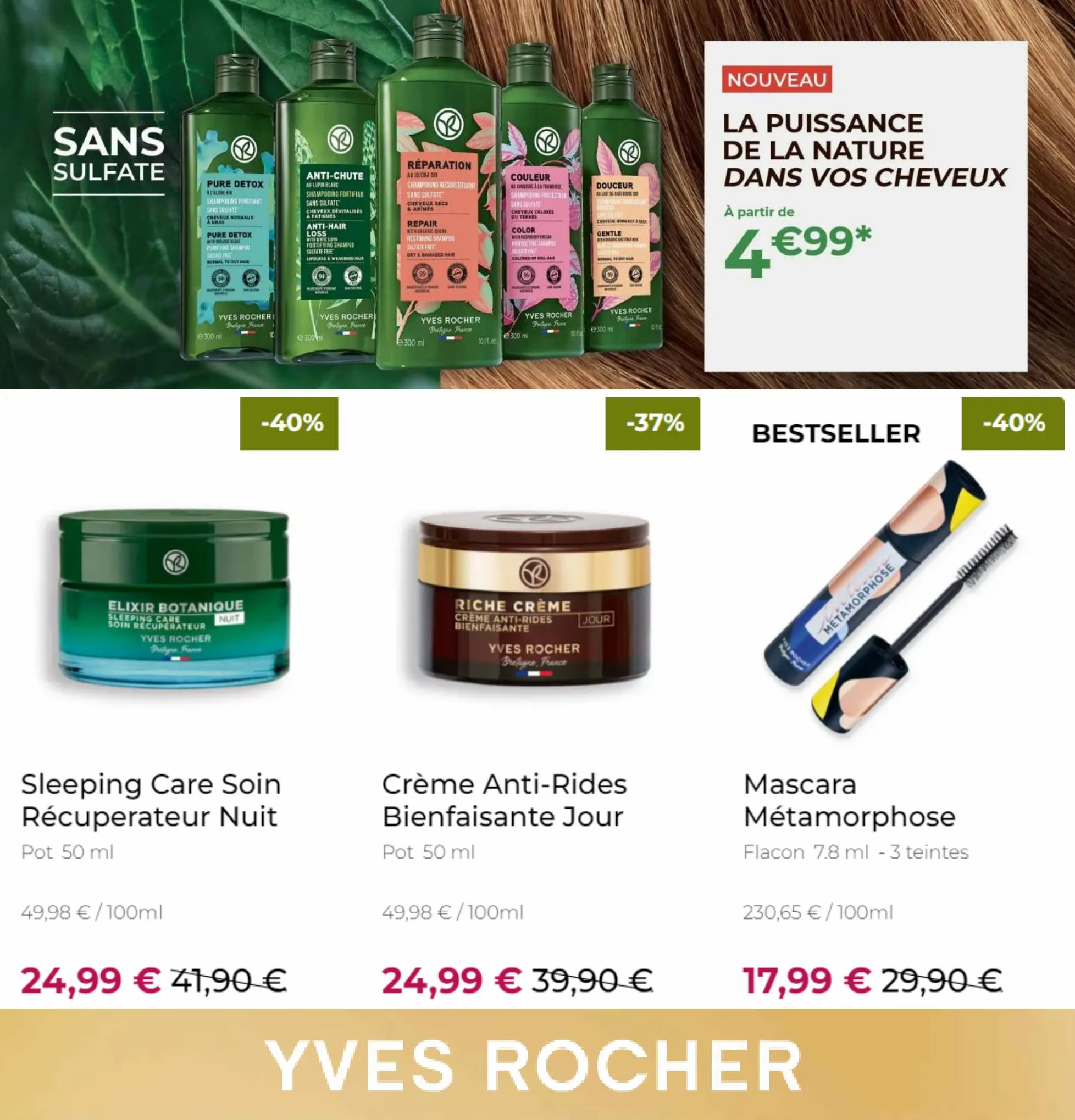 Catalogue -40% sur une sélection de produits soin visage*, page 00005