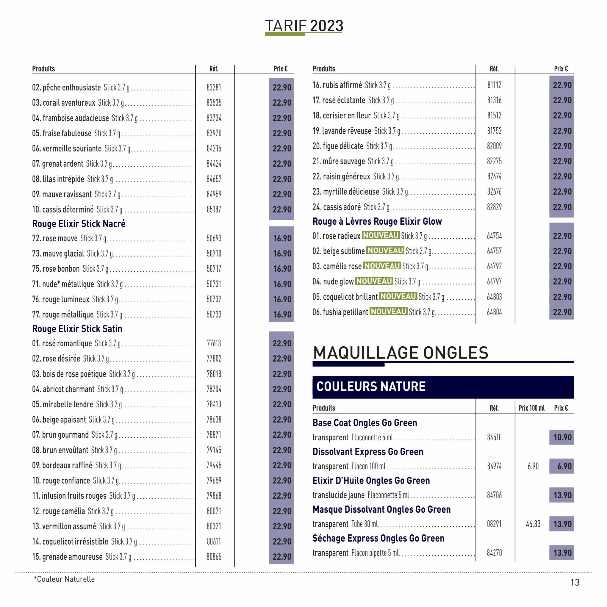 Catalogue TARIF 2023 , page 00013