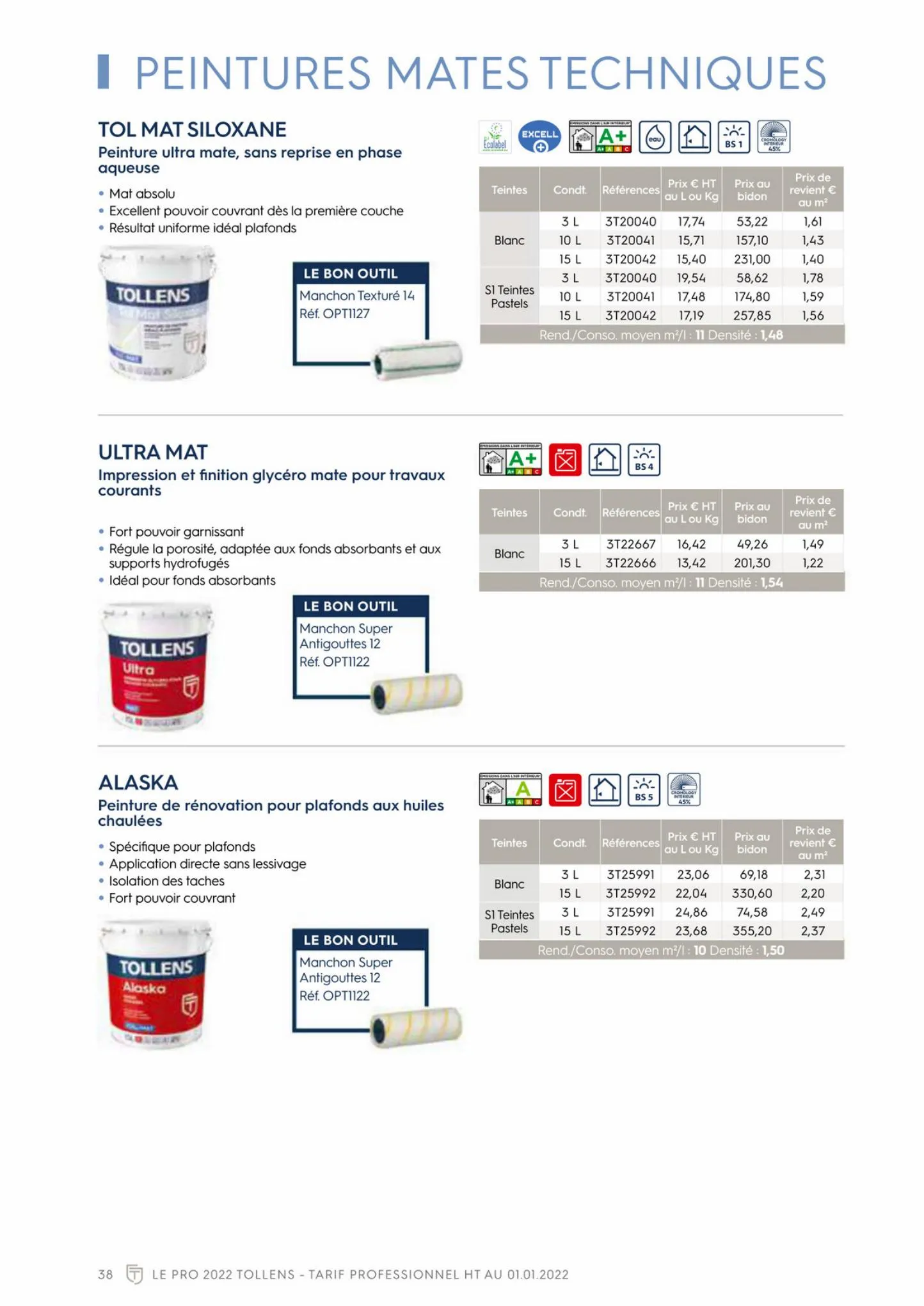 Catalogue Catalogue Tollens Le Pro 2022, page 00038