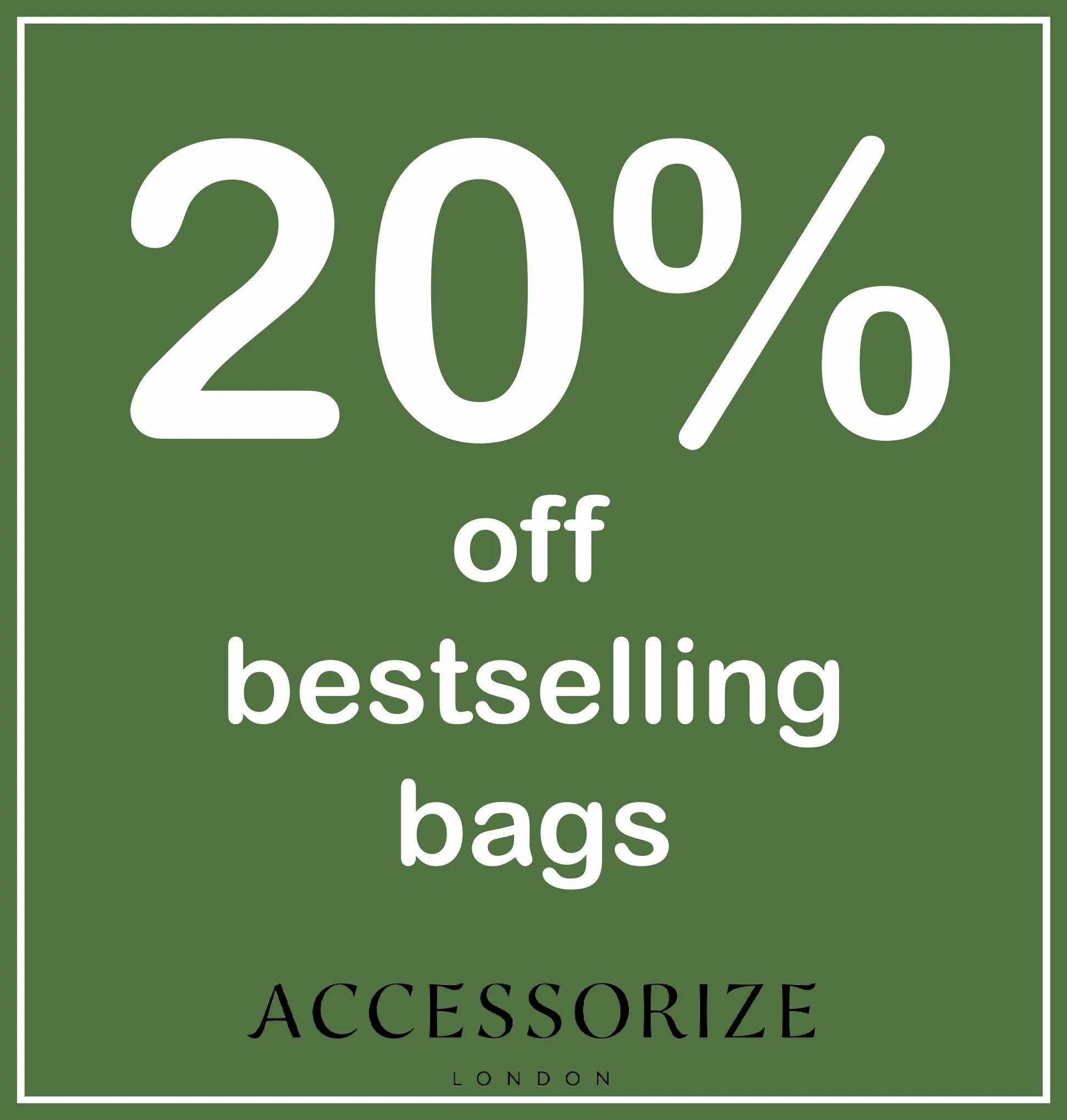 Catalogue 20% off bestselling bags, page 00001