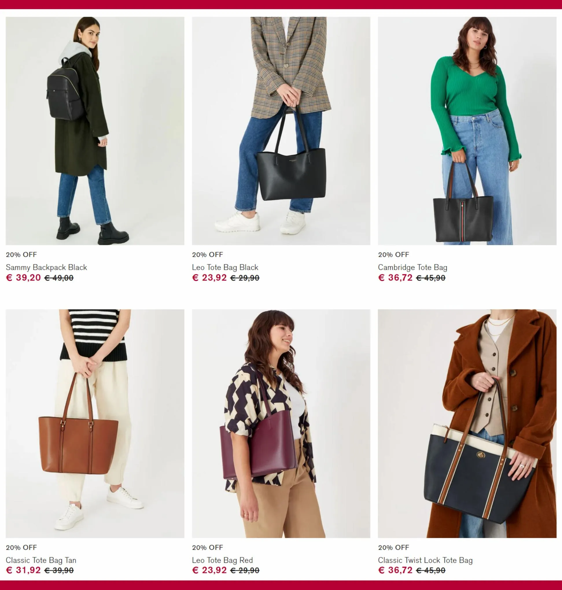 Catalogue 20% off bestselling bags, page 00002