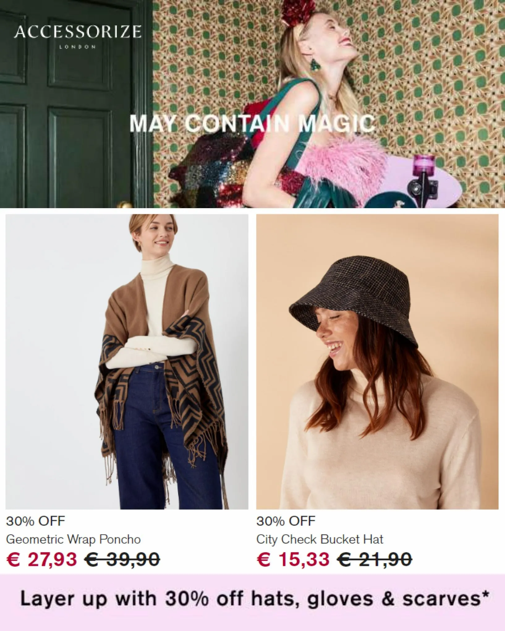 Catalogue 30% Off Hats, Gloves & Scarves*, page 00005