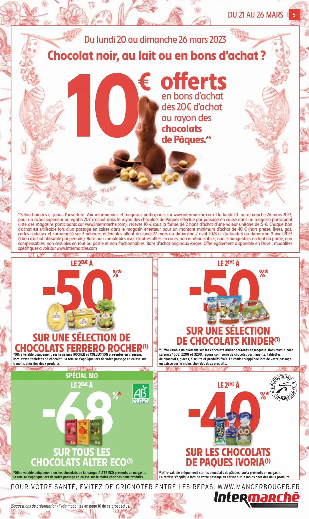 Catalogue -50% sur une selection de chocolats Kinder et Ferrero, page 00005