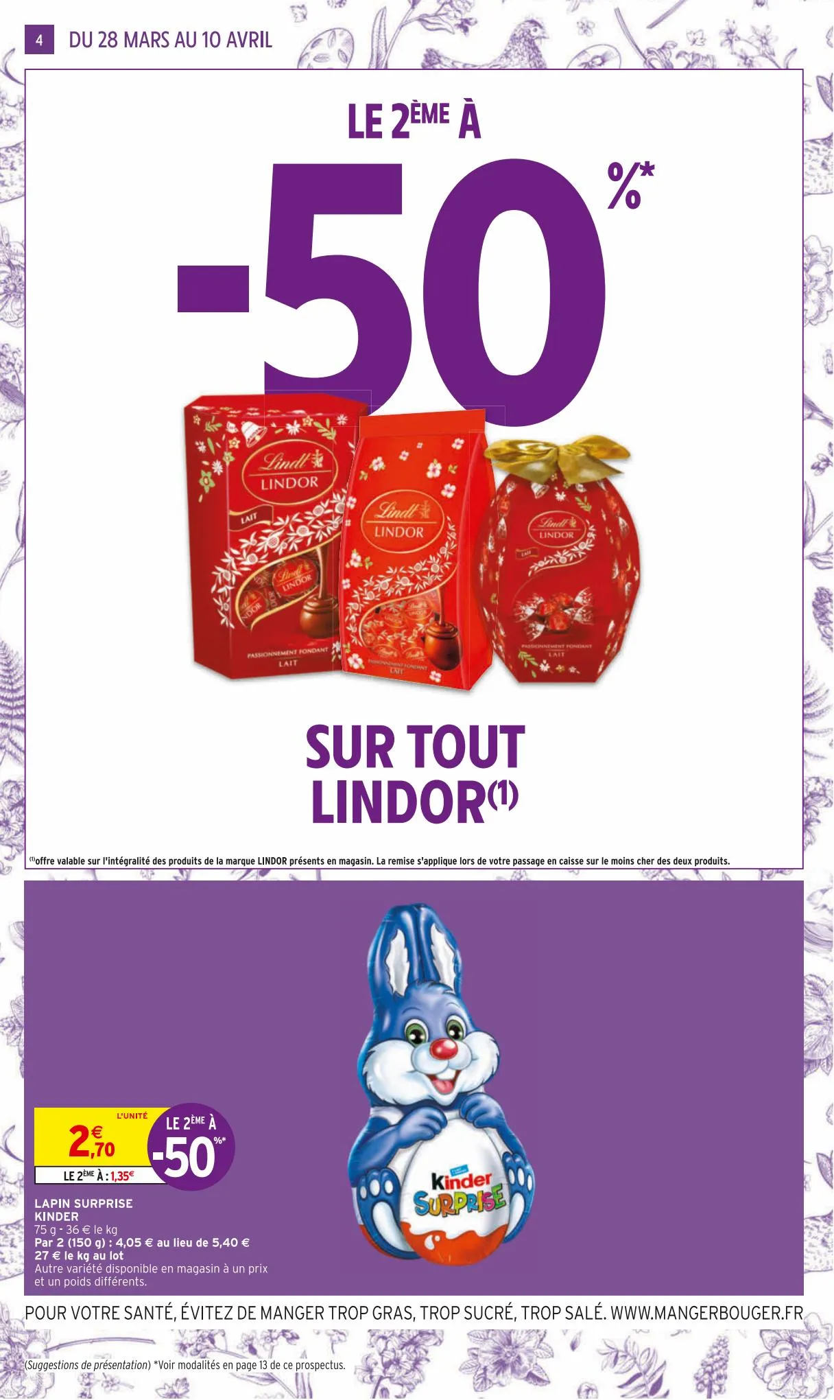 Catalogue Pâques, c'est un bon gigot en famille avant de passer au lapin., page 00004