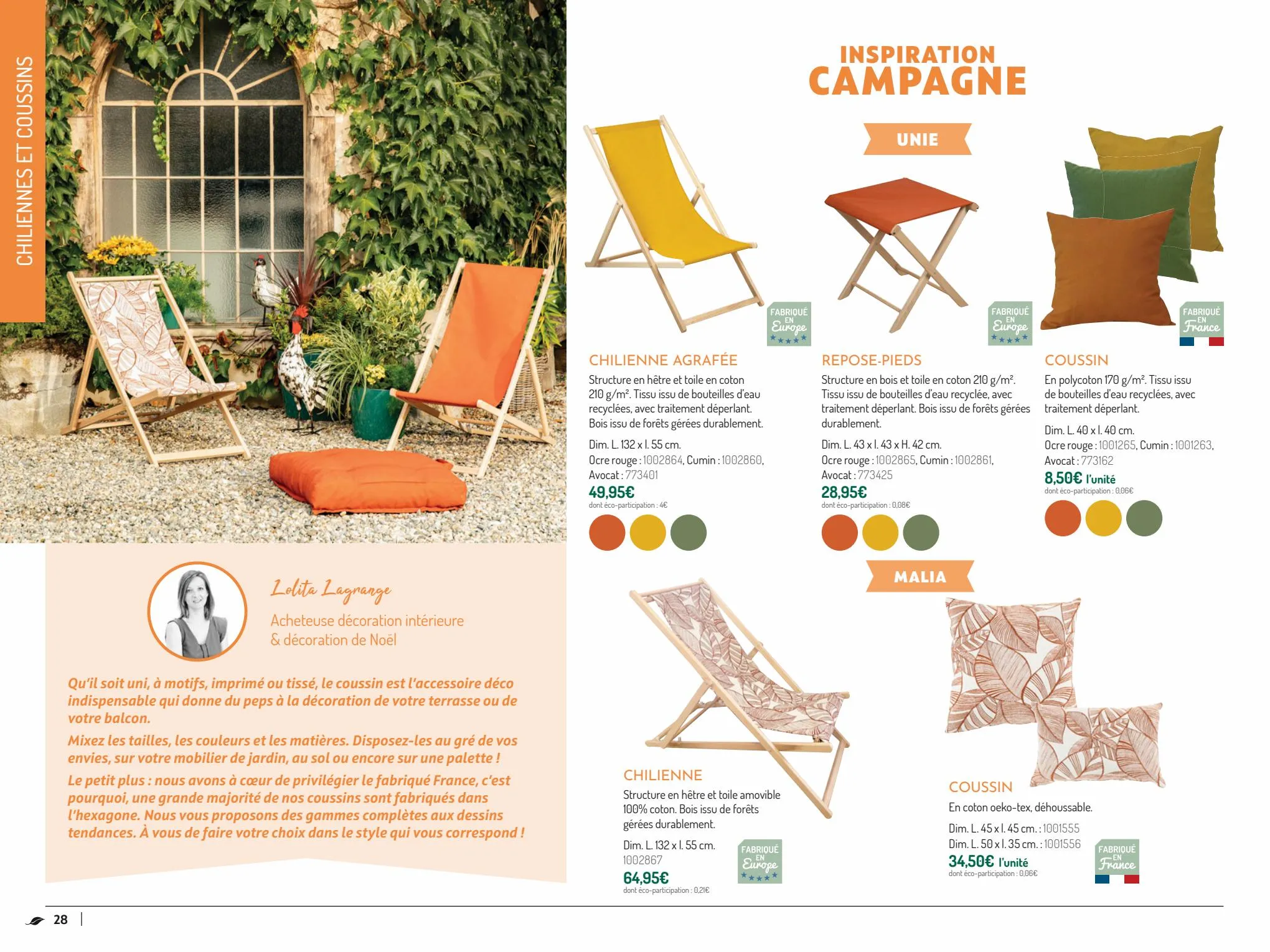 Catalogue COLLECTION MOBILIER DE JARDIN 2023, page 00028