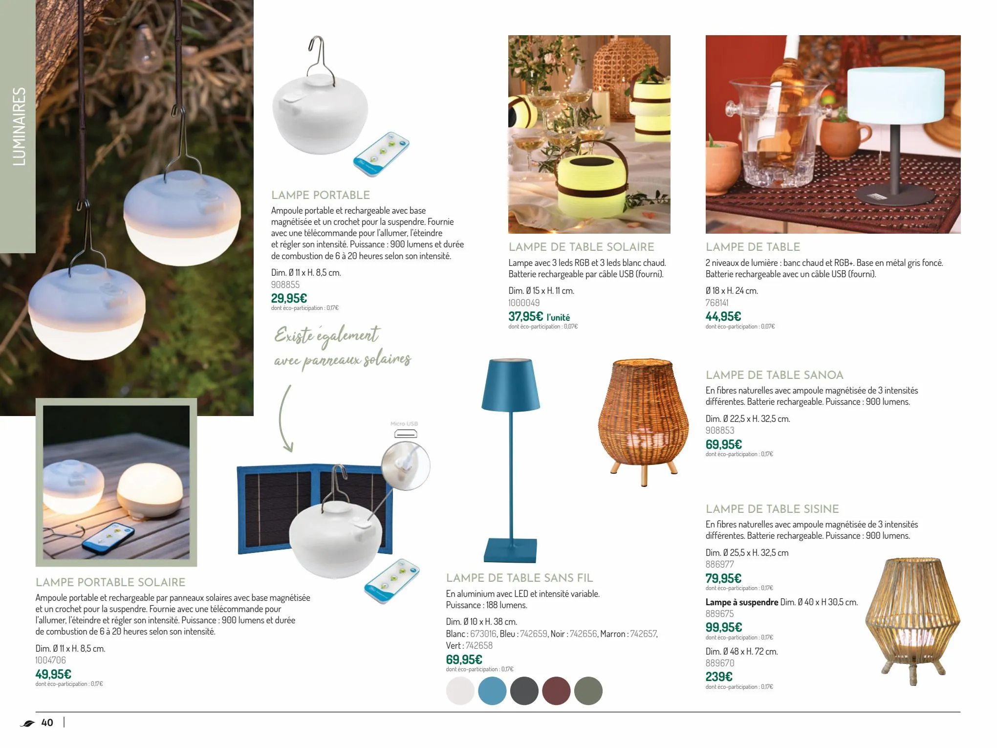 Catalogue COLLECTION MOBILIER DE JARDIN 2023, page 00040