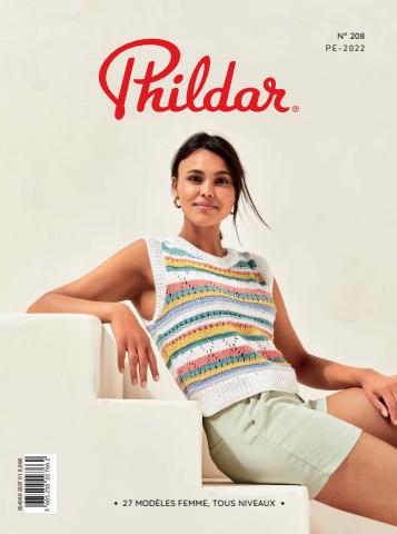 Catalogue Phildar | Catalogue n°208 : Rayons de soleil sur la maille | 20/01/2022 - 31/08/2022