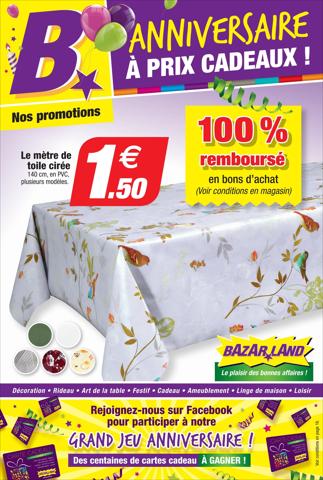 Catalogue Bazarland à Angers | L’anniversaire | 29/08/2022 - 11/09/2022