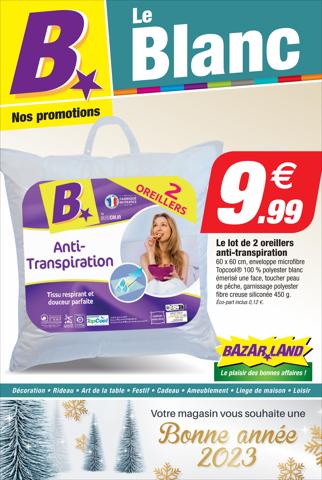 Catalogue Bazarland à Amiens |  Blanc / Plastique | 04/01/2023 - 01/12/2023