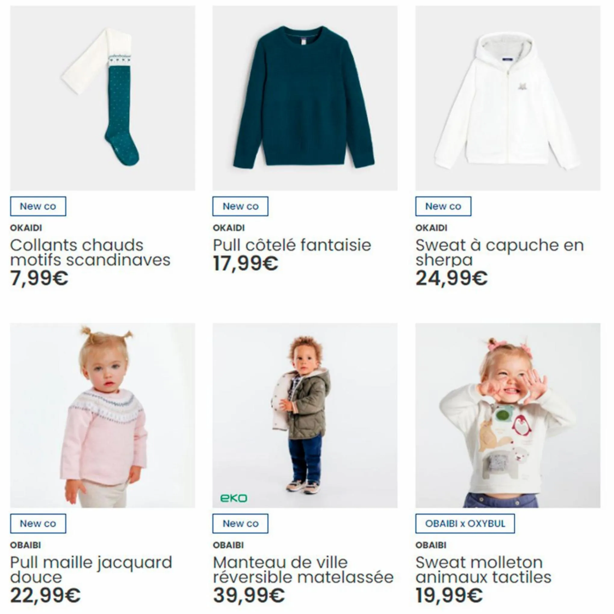 Catalogue Nouveautés vêtements enfant, page 00002