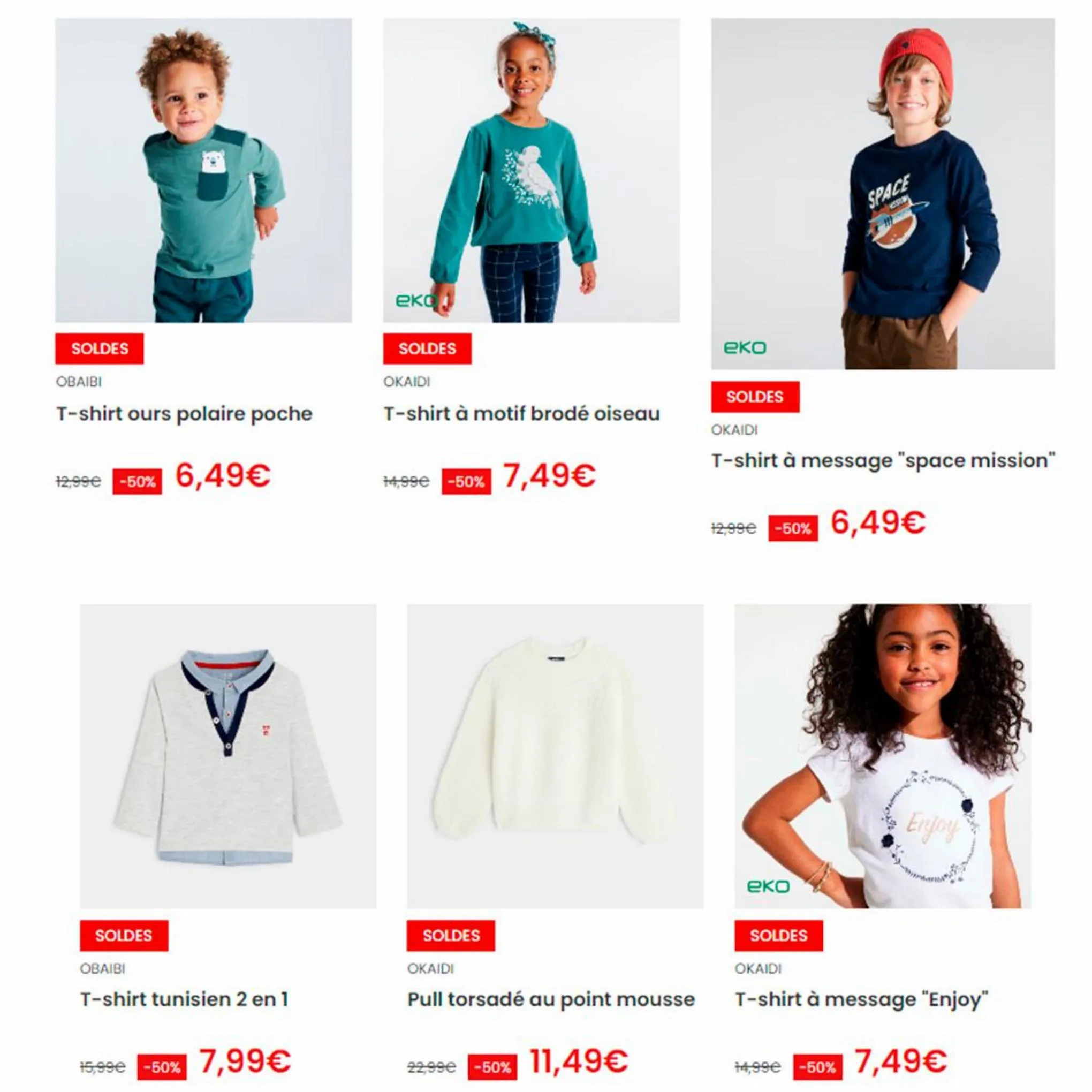 Catalogue Réductions sur tous les vêtements pour enfants, page 00004