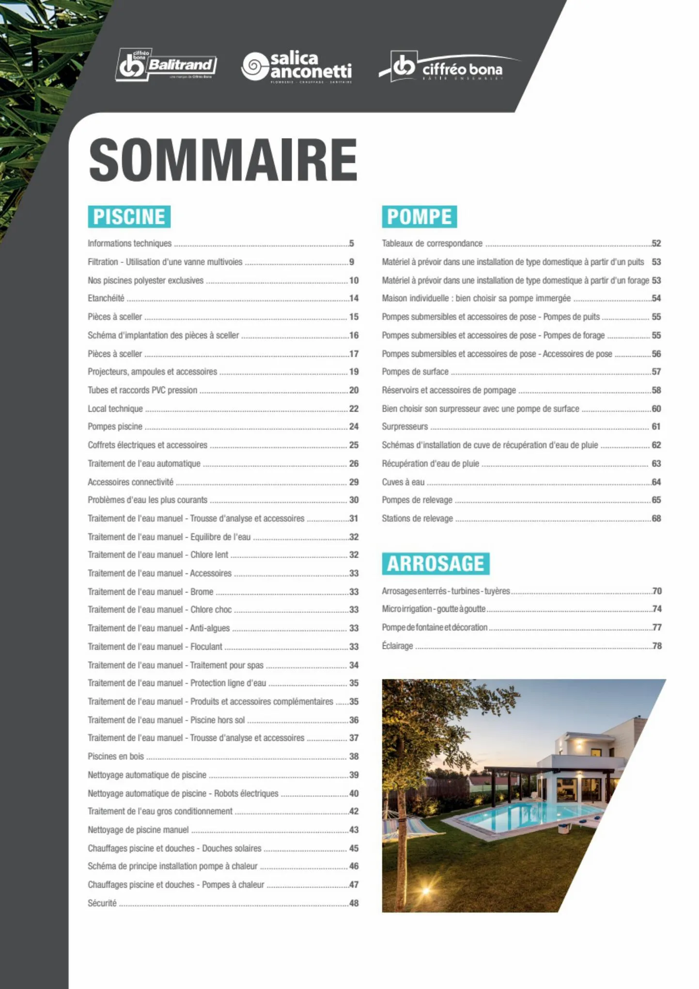 Catalogue Le guide piscine pompe & Arrosage, page 00003
