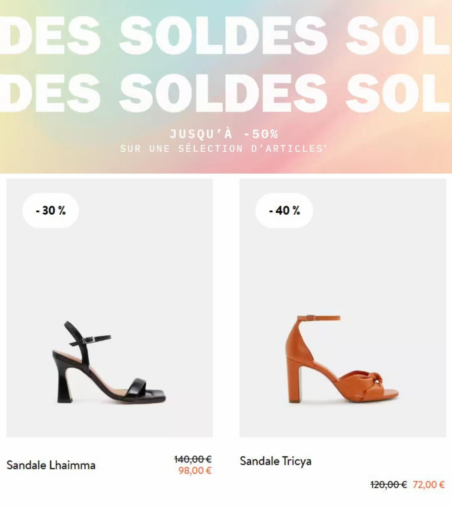 Catalogue Soldes jusqu'à 50%, page 00002