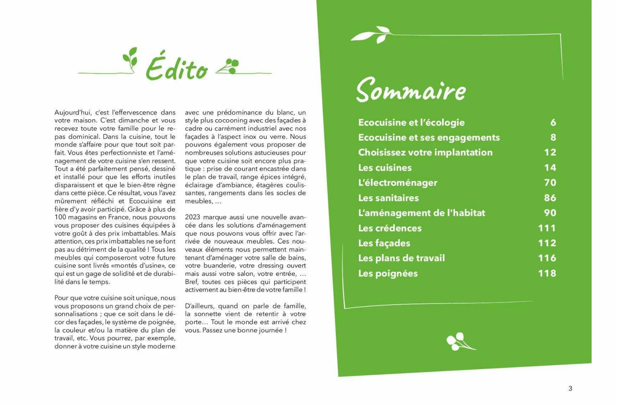 Catalogue Ecocuisine 2023, page 00003