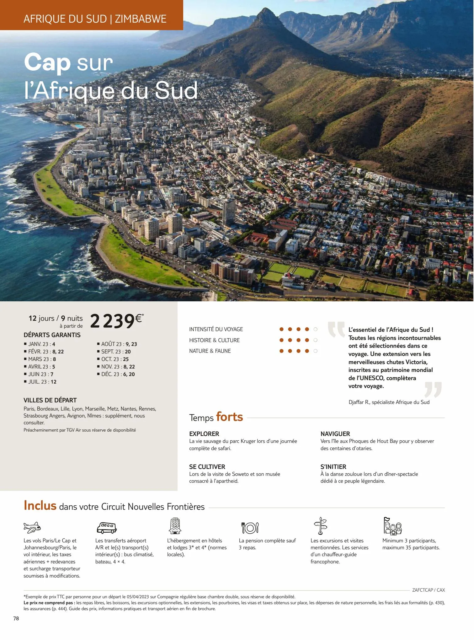 Catalogue TUI circuits nouvelles frontieres 2023, page 00080